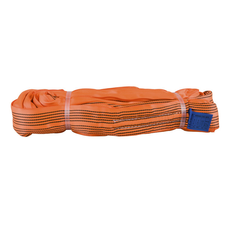 1T 2T 4T 6T 8T custom crane lifting equipment endless type  textile soft round belt webbing sling