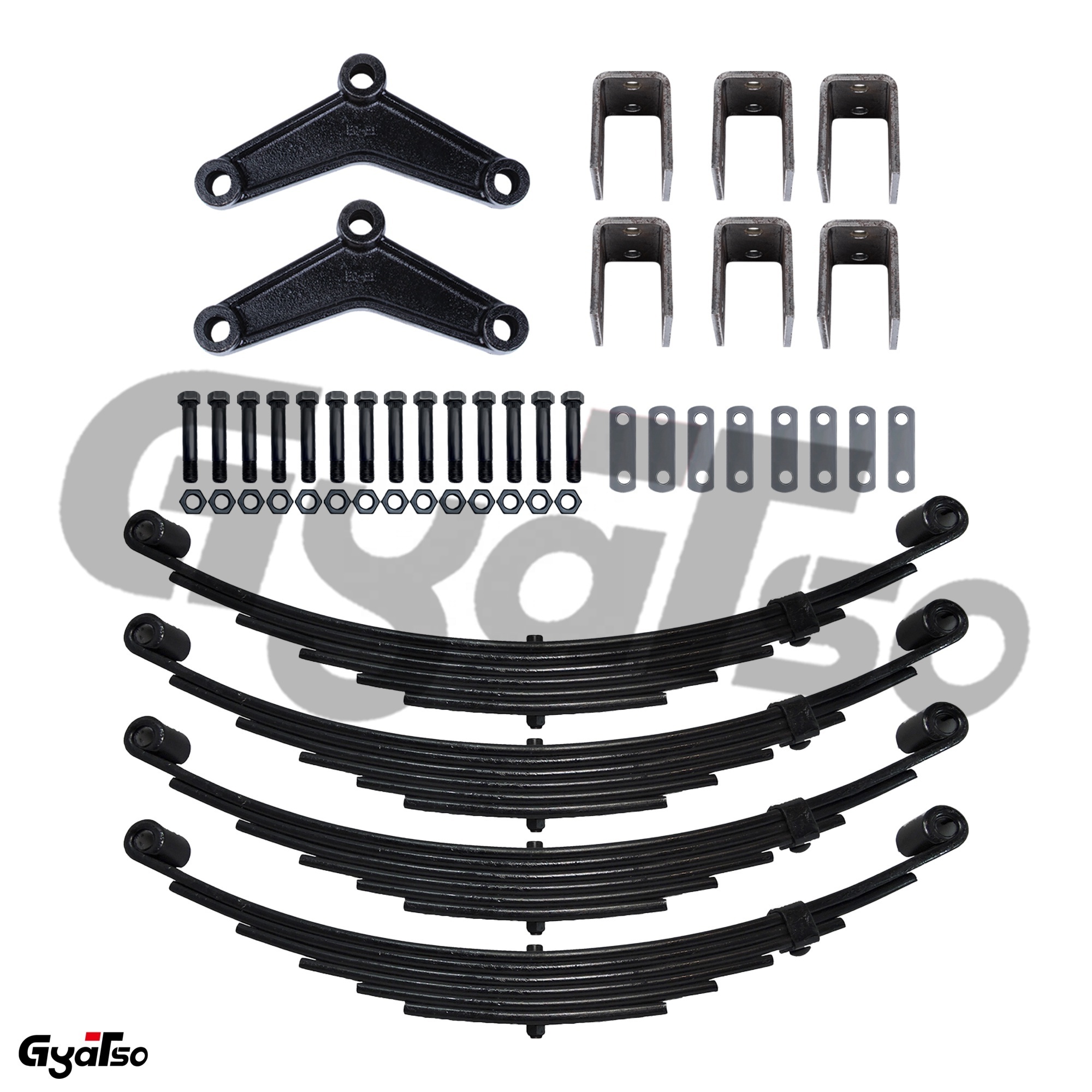 7000lbs Tandem Axle Trailer Hanger Kit with equalizer for Double Eye Springs with leaf spring