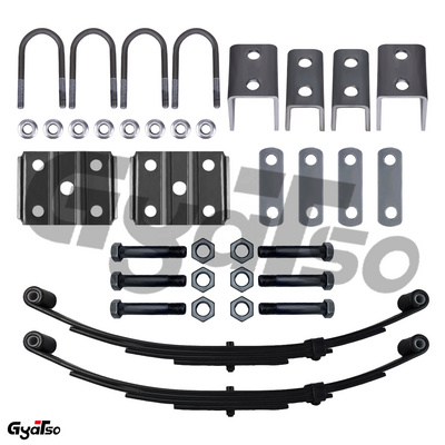 3500lb Single Trailer Axle Suspension Kit Leaf Spring U-Bolt and Hanger Kit