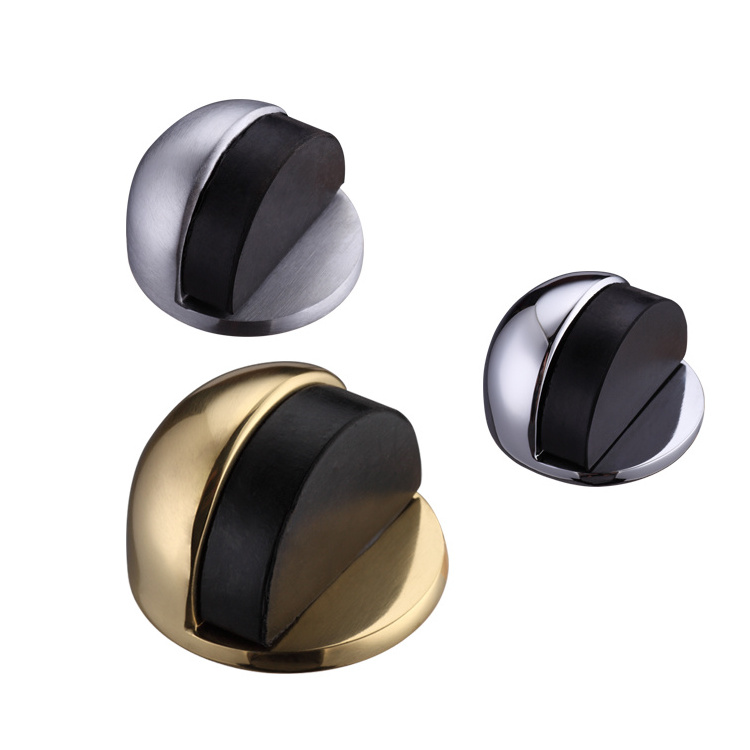 Modern Sand Stainless Steel Bright Chrome Gold Magnetic Door Stopper