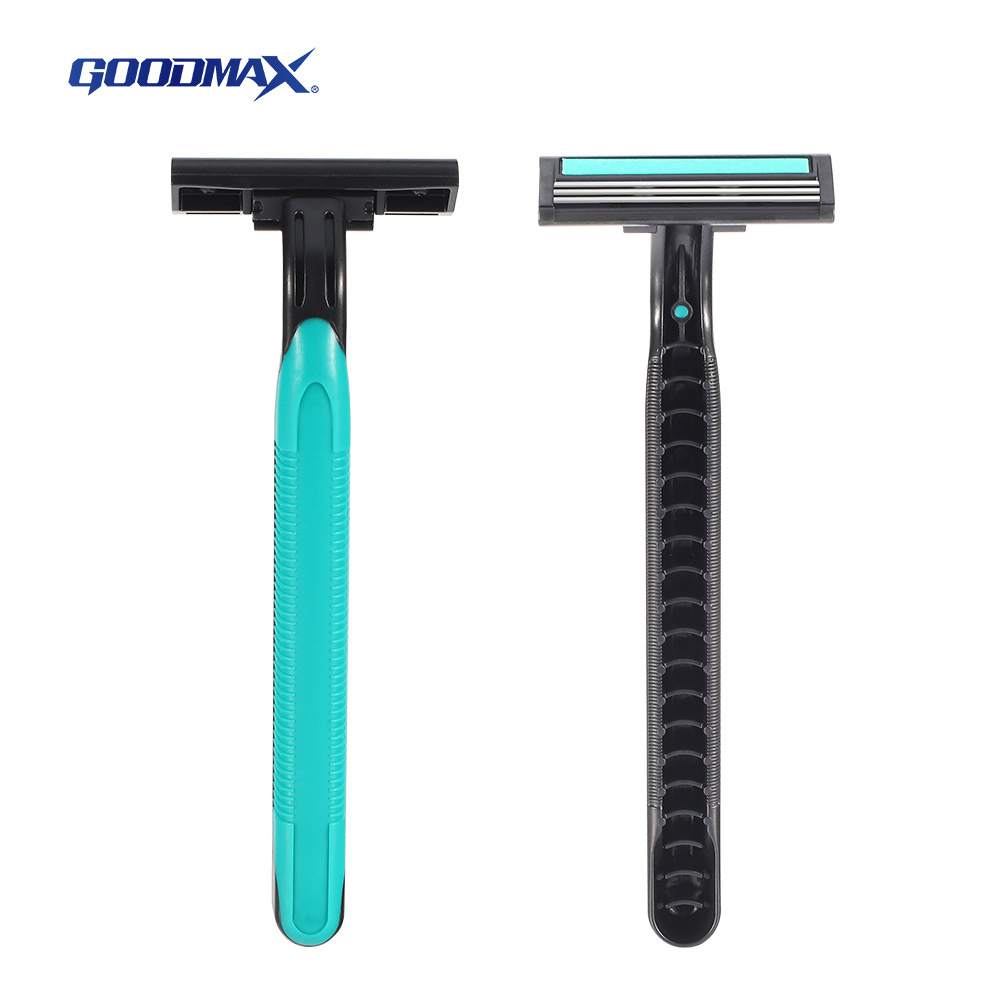 Factory Supply Sweden Stainless Steel Triple Blade Disposable Safety Razor