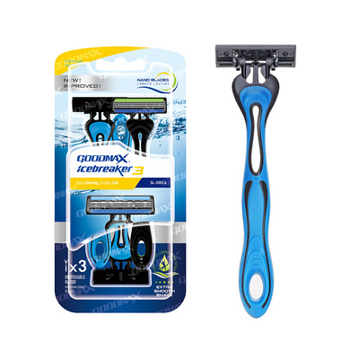 GOODMAX Hot Sale Triple Disposable Blade Razor Men Shaving Razor Set