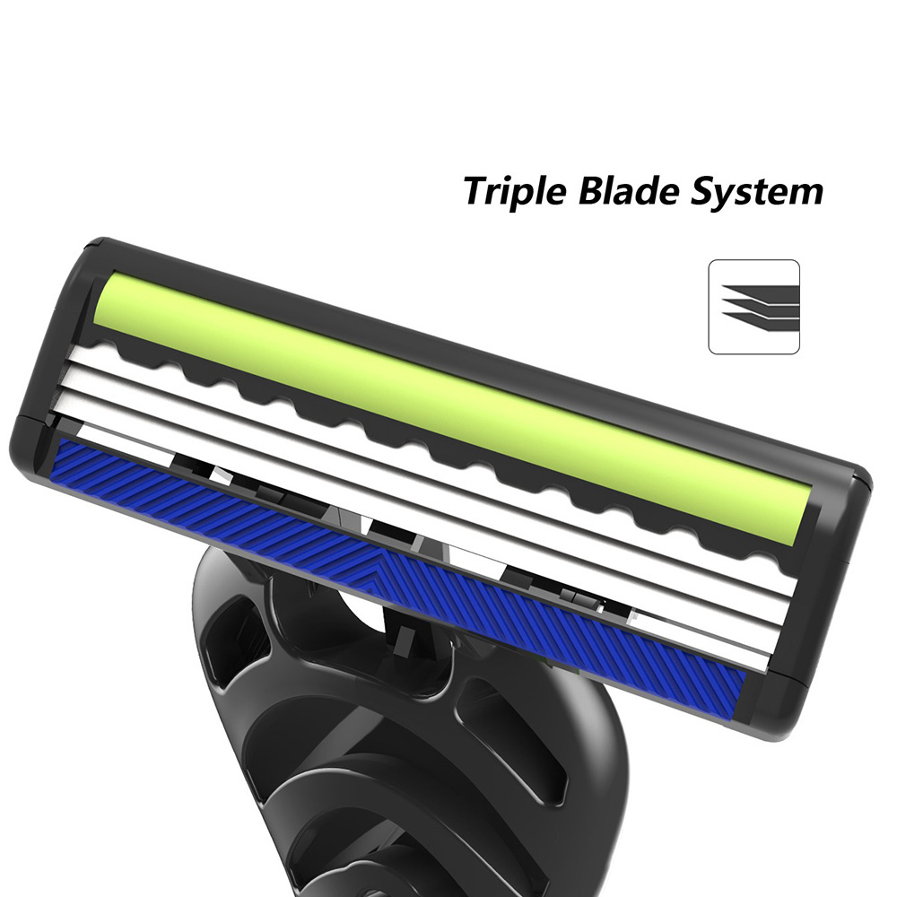 GOODMAX Hot Sale Triple Disposable Blade Razor Men Shaving Razor Set