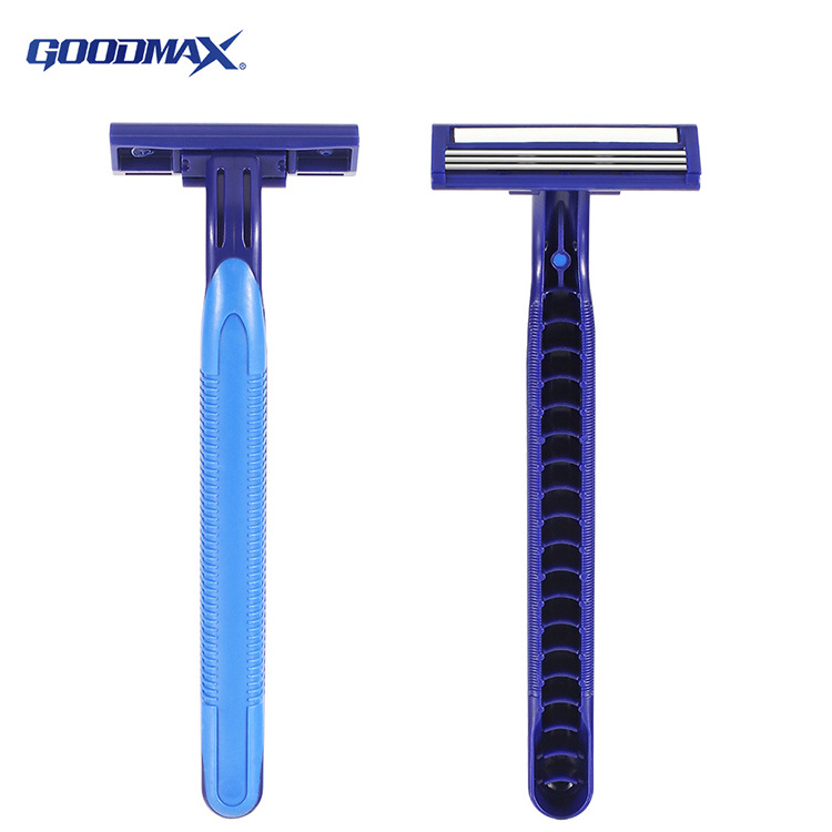 Factory Supply Sweden Stainless Steel Triple Blade Disposable Safety Razor