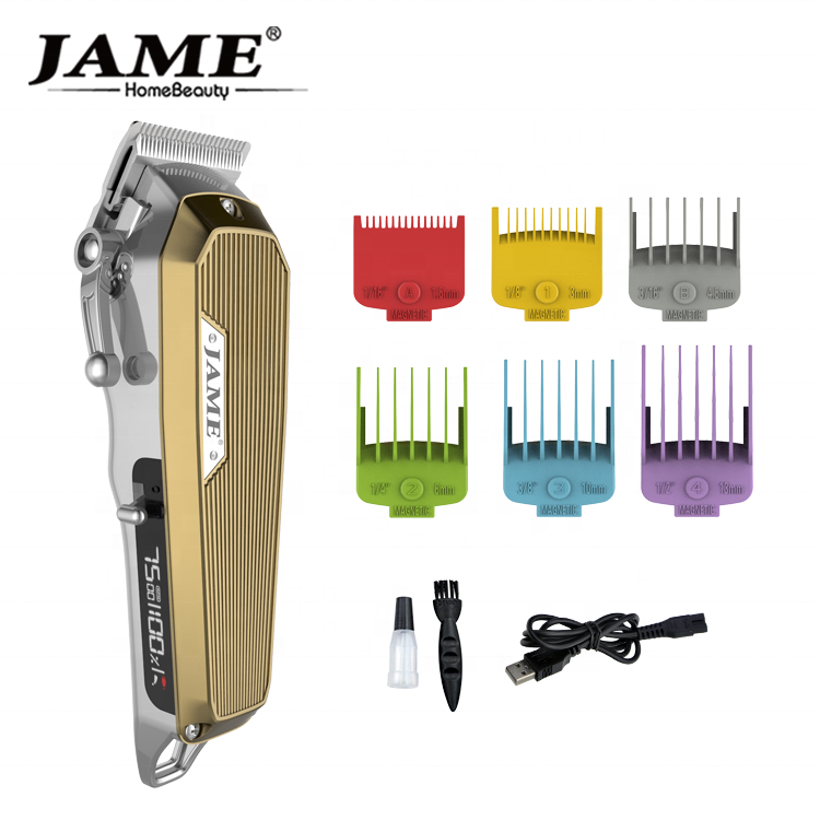 JAME JM-G500 New Side LCD Display All Metal  Design Professional Hair Clipper