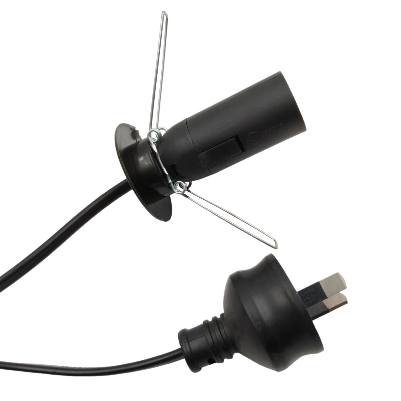 7.5A 250V Australia Plug Lamp Power Cord With Inline Button Switch