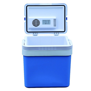 portable electric mini travel cooler coolers for car horizontal mini fridge 24L