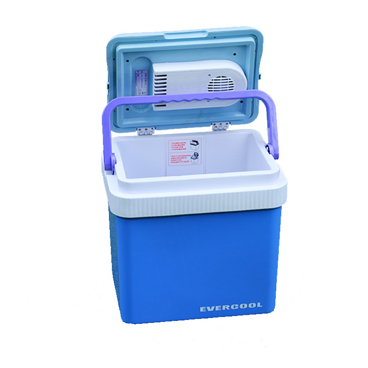 24L Portable Mini Fridge with Automatic Locking Handle Car Cooler fridge