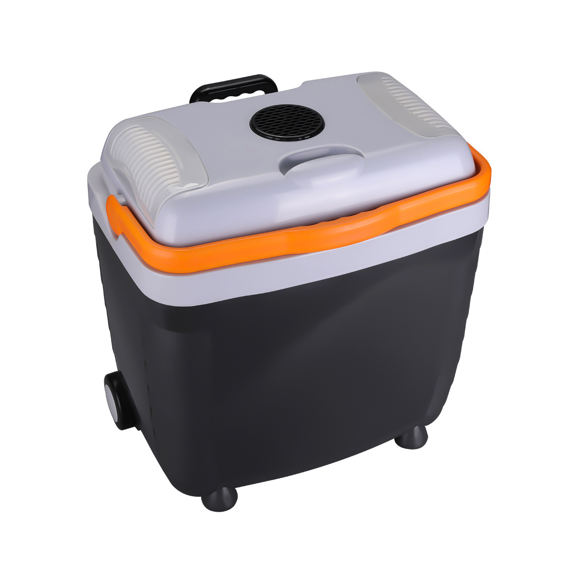 Car Mini Fridge 12v Thermoelectric Cooler Box with Trolley 28L with Bag Ce Camping Fridge 12v Mobile Home