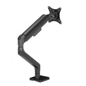 Factory Universal Black Single Monitor Desk Mount Holder Stand for 17-35inch Computer Screen up to 28.6 lbs