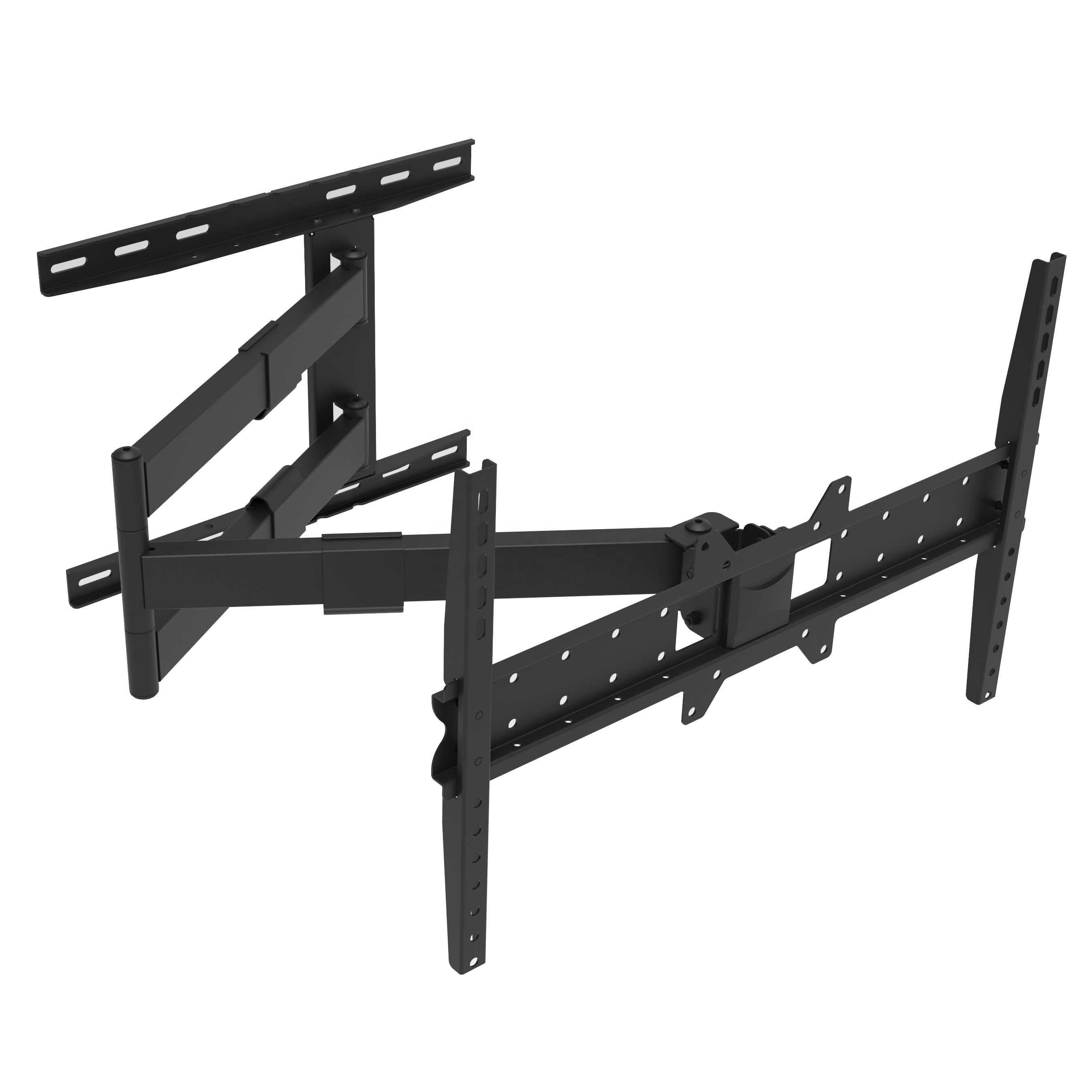 Full Motion TV Wall Mount for 55-80 Inch Flat Curved TVs with Smooth Tilts Swivel Extends - Dual Articulating Arms Wall Mount TV