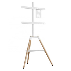 Fashion White Portable TV Stand Flat Panel TV Display Floor Stand 32-65 inch Artistic Tripod TV Floor For Living Room