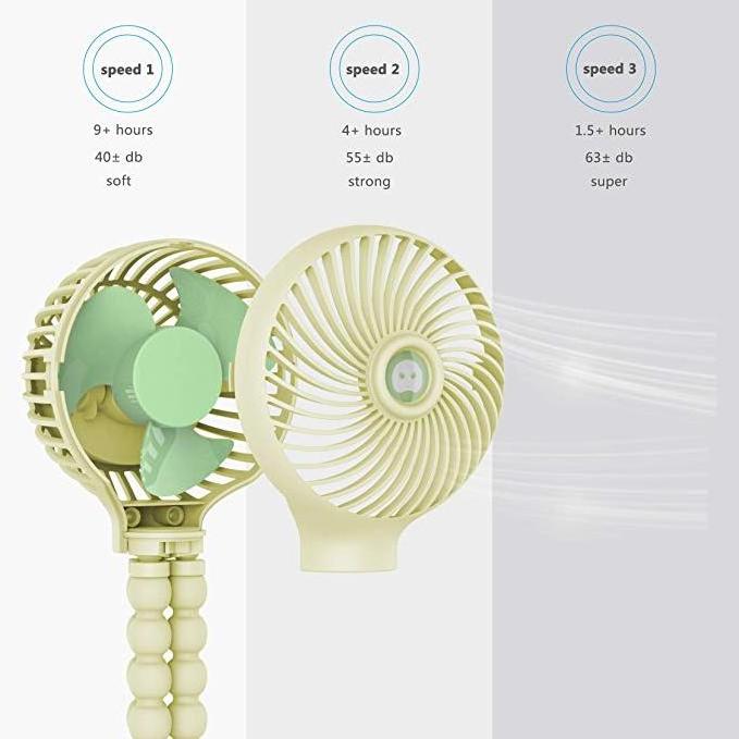 2020 Foldable CE RoHS  handheld USB rechargeable portable car electric mini fan