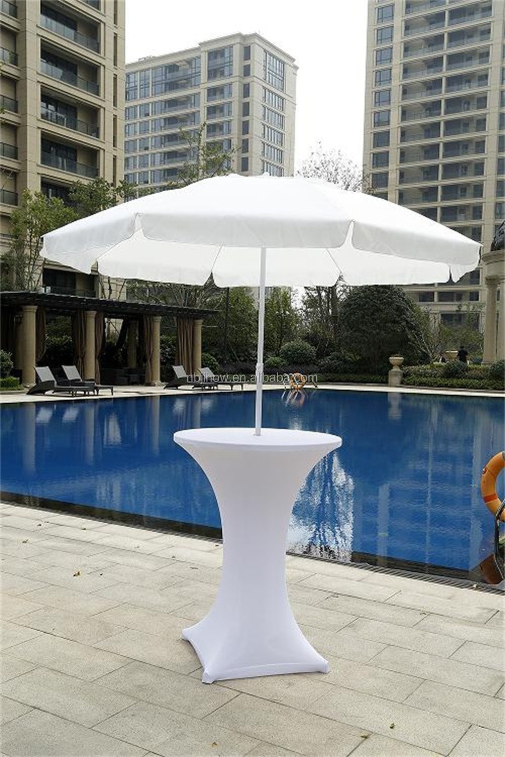 MDF table top bar table cocktail  folding table white color  for event