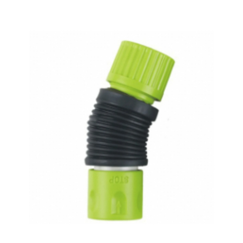 JS plastic tube flexible free angle connector quick coupling hose connector with water stop