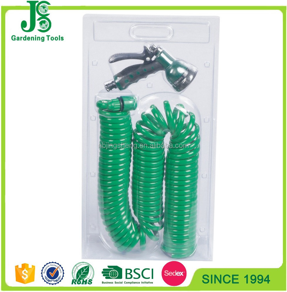 JS-970 Garden hose holder with 25FT coil hose kits