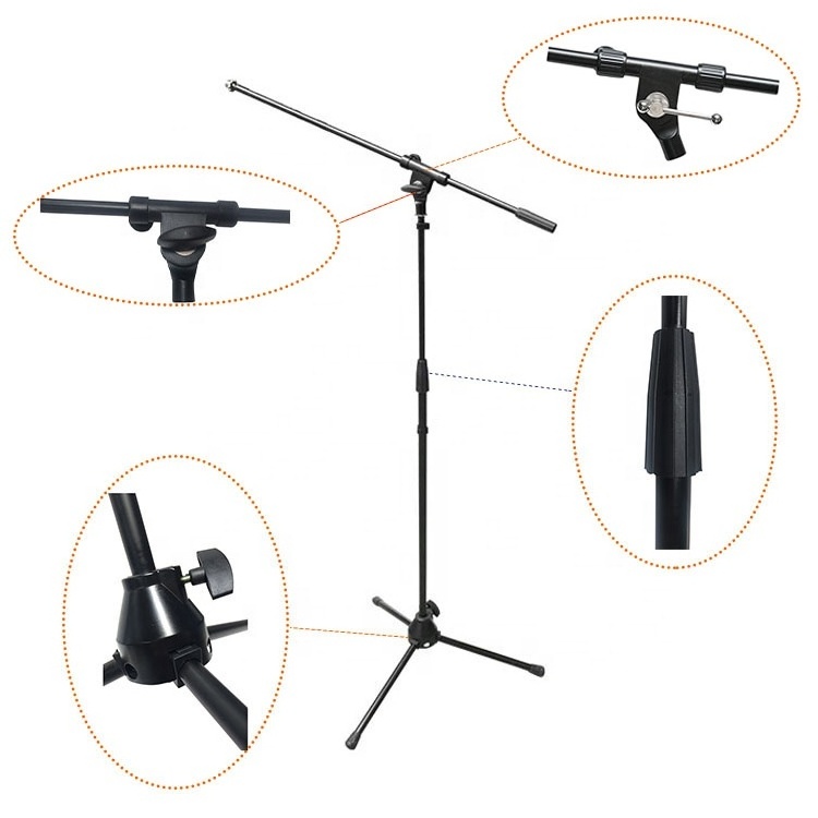 professional audio video plastic microphone stand and microphone with stand