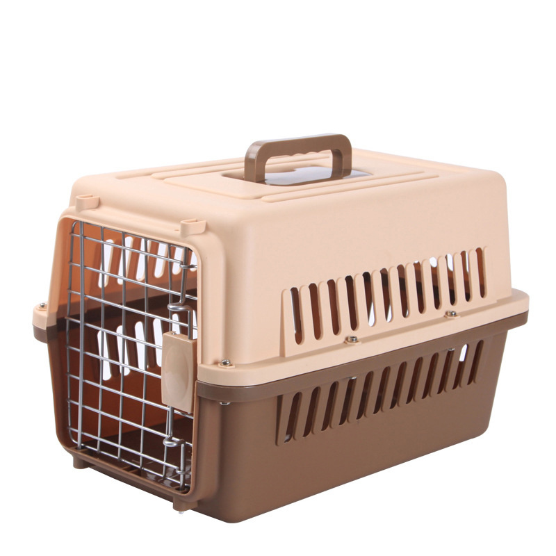 Portable plastic pet carrier airline approved carrier bag for cat