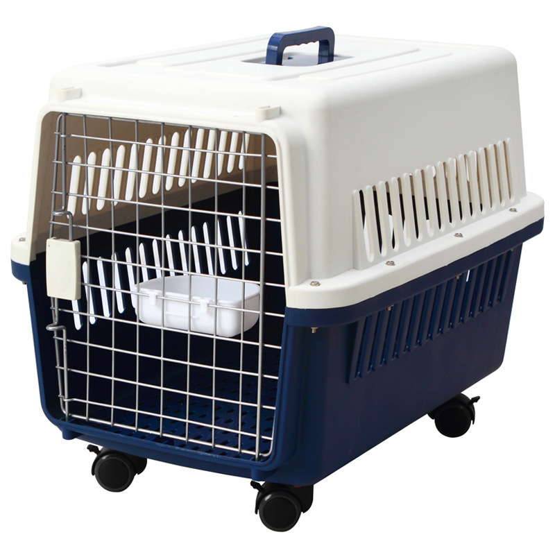 Portable plastic pet carrier airline approved carrier bag for cat