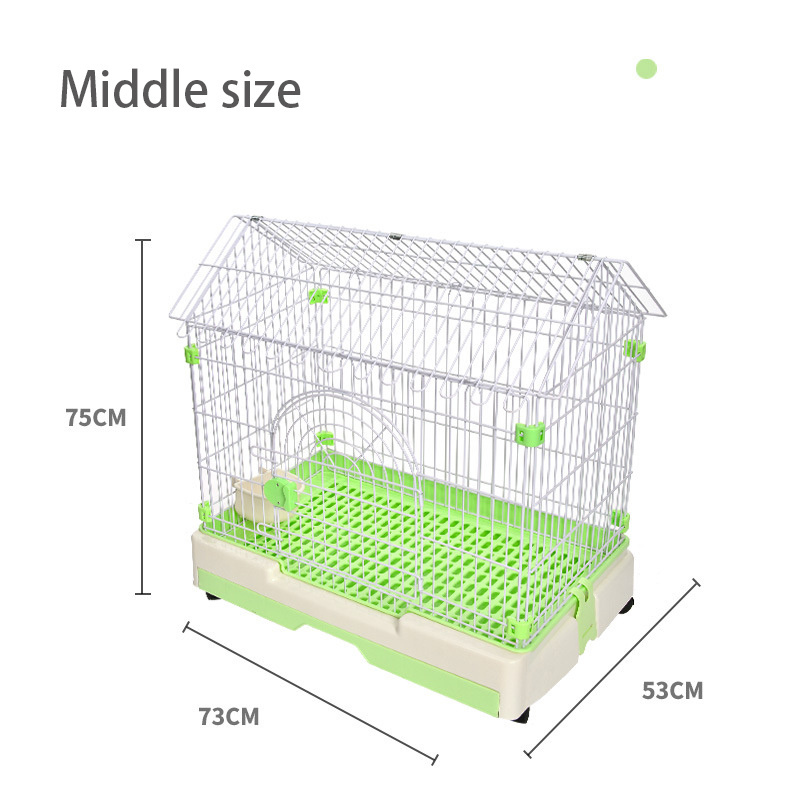 Outdoor metal and plastic crates cage medium for dogs indoor