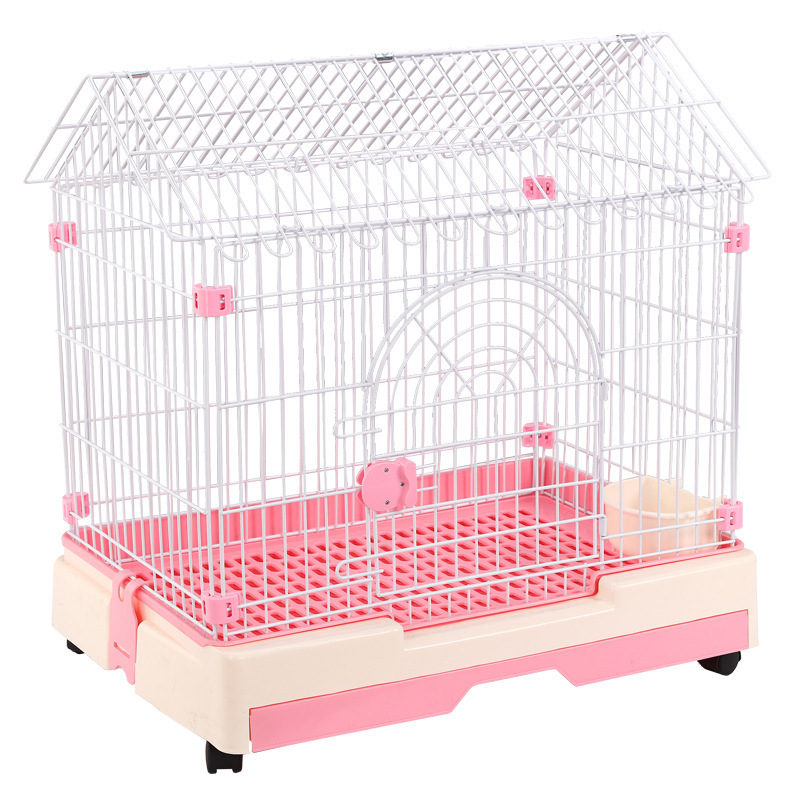 Outdoor metal and plastic crates cage medium for dogs indoor