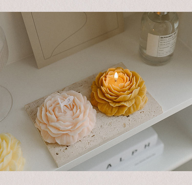 Jinmai Cheap Scented Candles Decorative Home Wedding Luxury Candles Peony Soy Wax For Candles