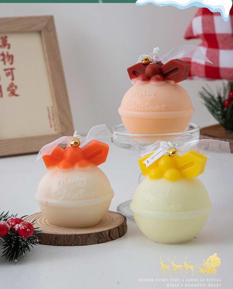 Jinmai Wholesale Soy Candles Scented Luxury Private Label Christmas Bell Scented Candles