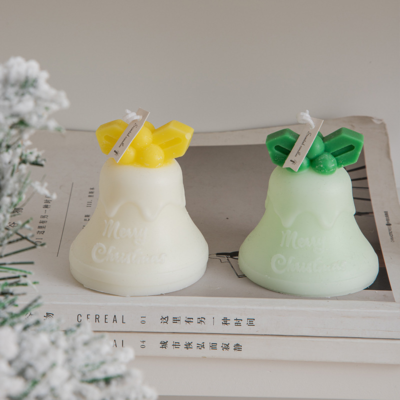 Jinmai Wholesale Soy Candles Scented Luxury Private Label Christmas Bell Scented Candles