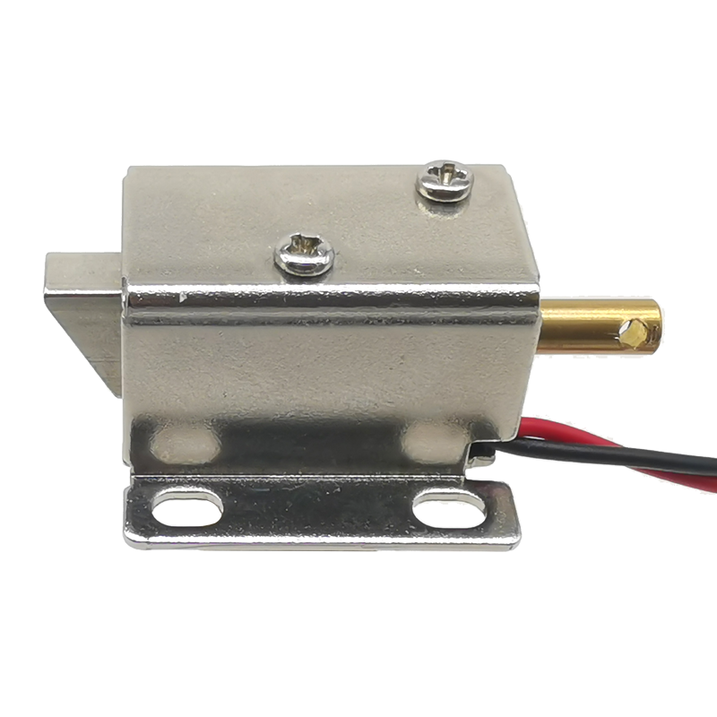 6V dc JSO-0627-2A mini electric solenoid cabinet door lock with manual release function