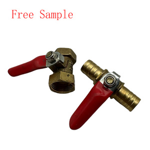 12mm Hose Barb Inline Brass Water Oil Air Gas Fuel Line Shutoff Ball Valve Pipe Fittings Pneumatic Connector