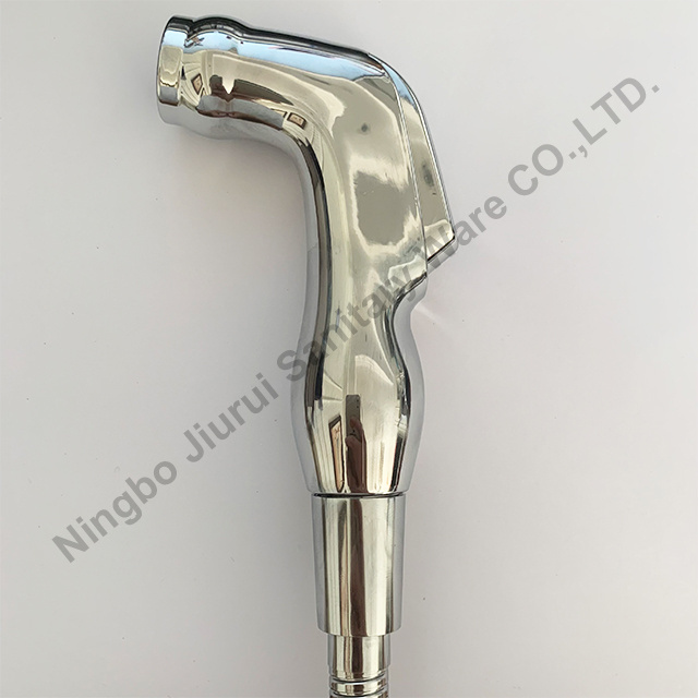 High quality ABS Plastic Chrome Push Hand Bidet Sprayer Shattaf Shower for toilet