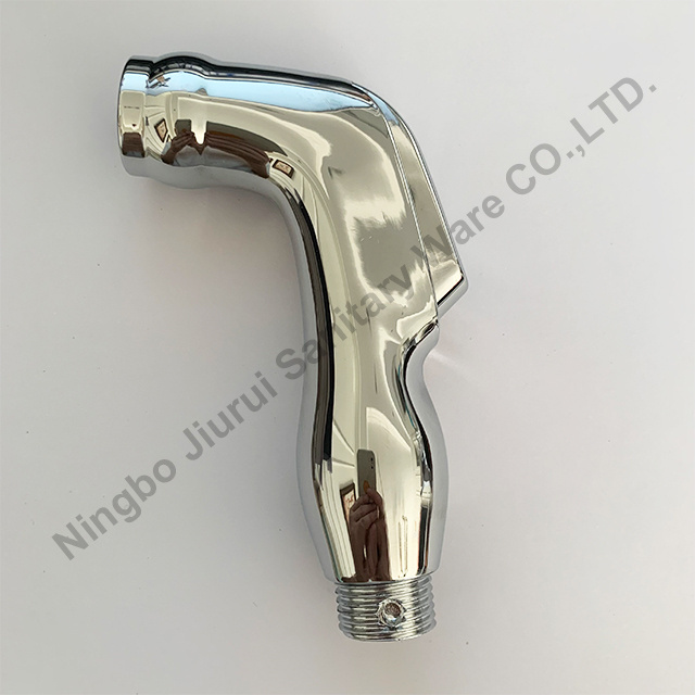 High quality ABS Plastic Chrome Push Hand Bidet Sprayer Shattaf Shower for toilet