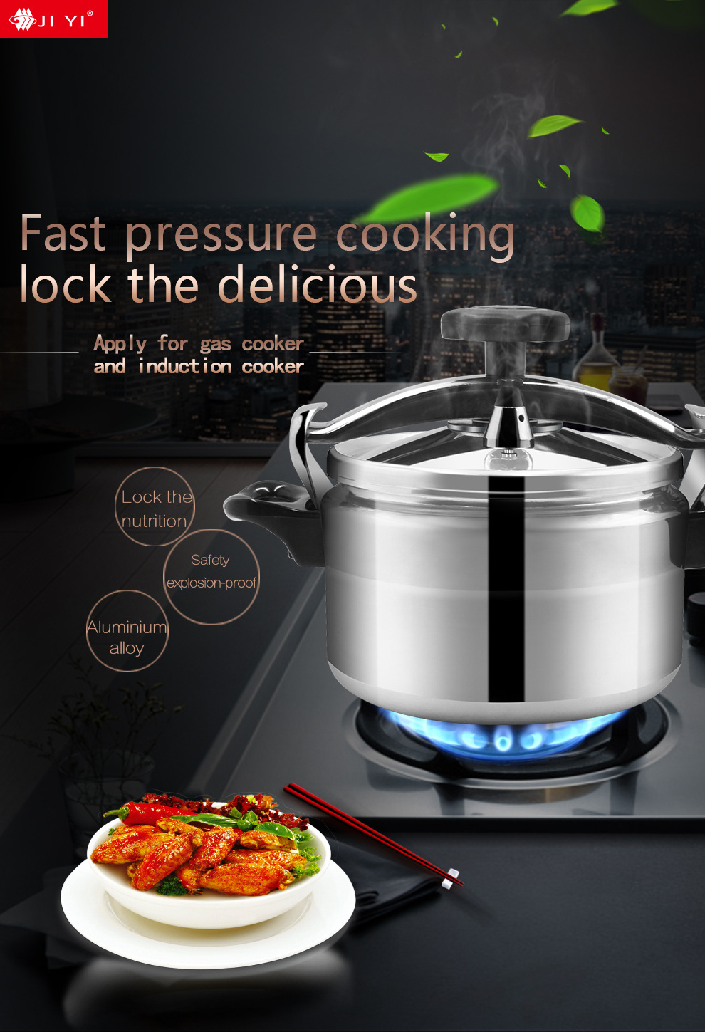 8L Mirror Polished Cooker Manufacturers Commercial Pressure Cookers On Sale 24cm