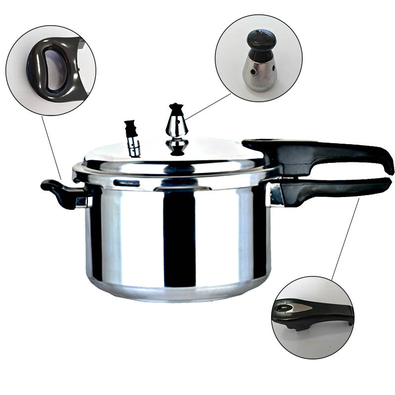 9L High Quality Multifunction Cookware Mirror Polished Pressure Cooker 26cm