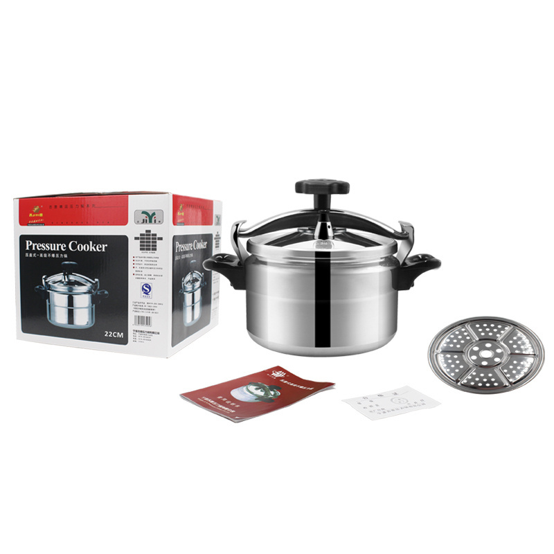 8L Aluminium Polished Explosion-proof Pressure Cooker