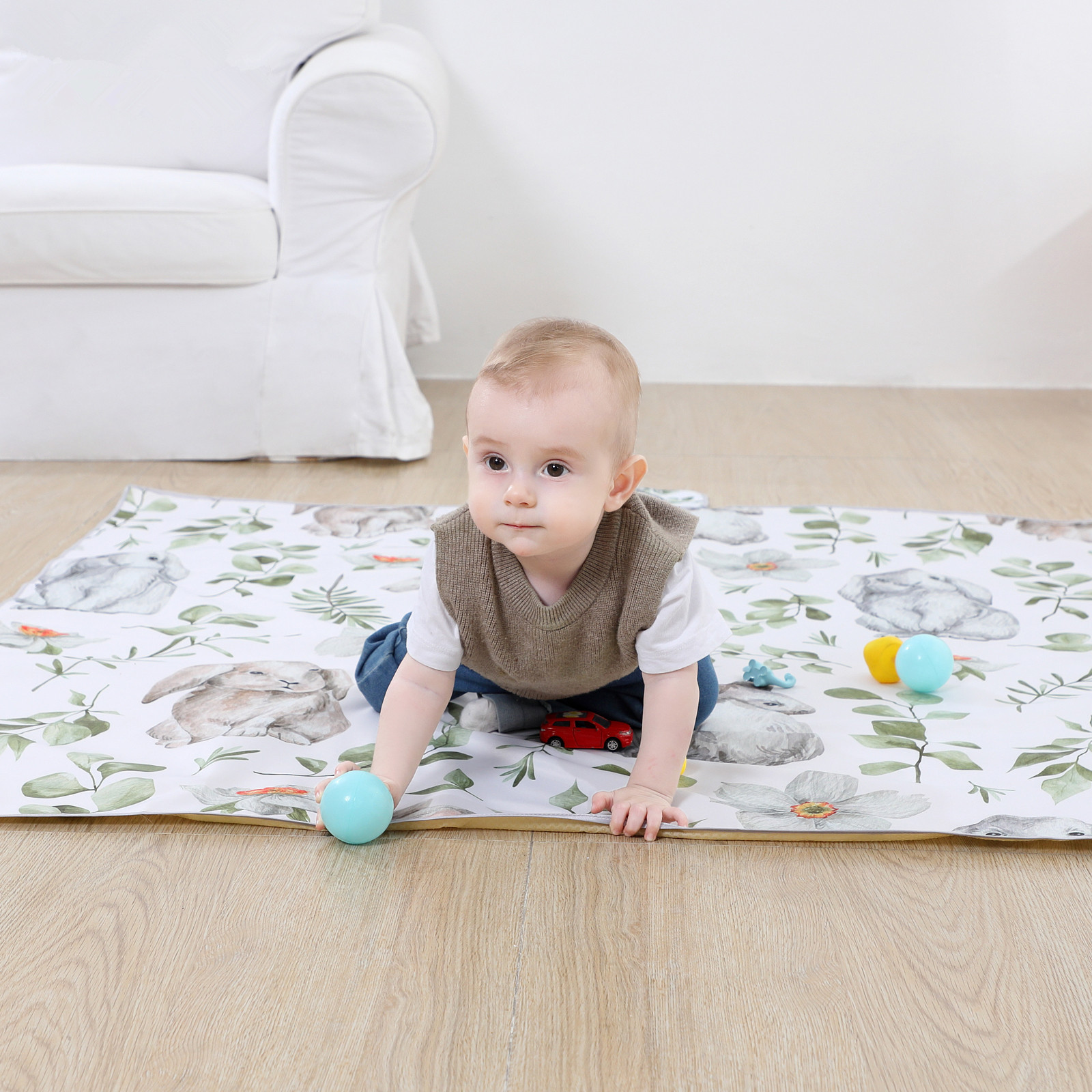 baby Stress-Free Mealtime,Easy Clean Waterproof Splat Mat - Say Goodbye to Messes, Spills, and Floor Stains