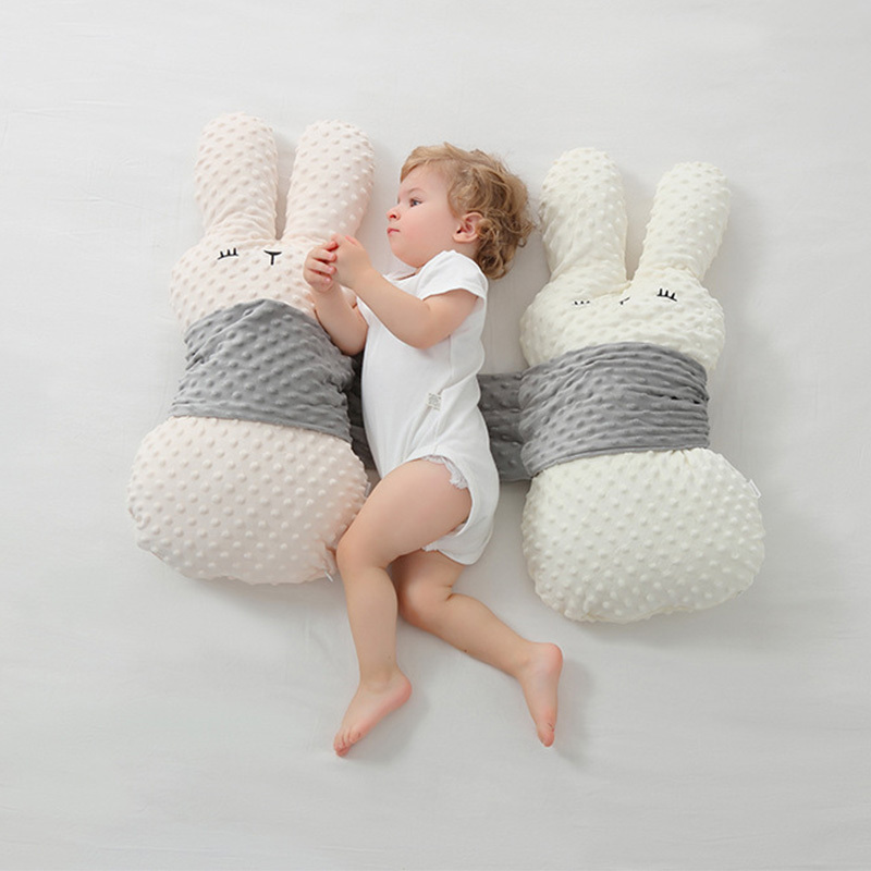 Baby Color Cartoon Rabbit Bubble Pile Toy Pillow with High Filling Cotton and Detachable Pillowcase