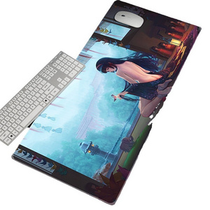 Japanese Sexy Beauty Hot Girl Wear-Resistant Mouse Pad Oversized Desk Computer Gaming Natural Rubber Mouse Pad