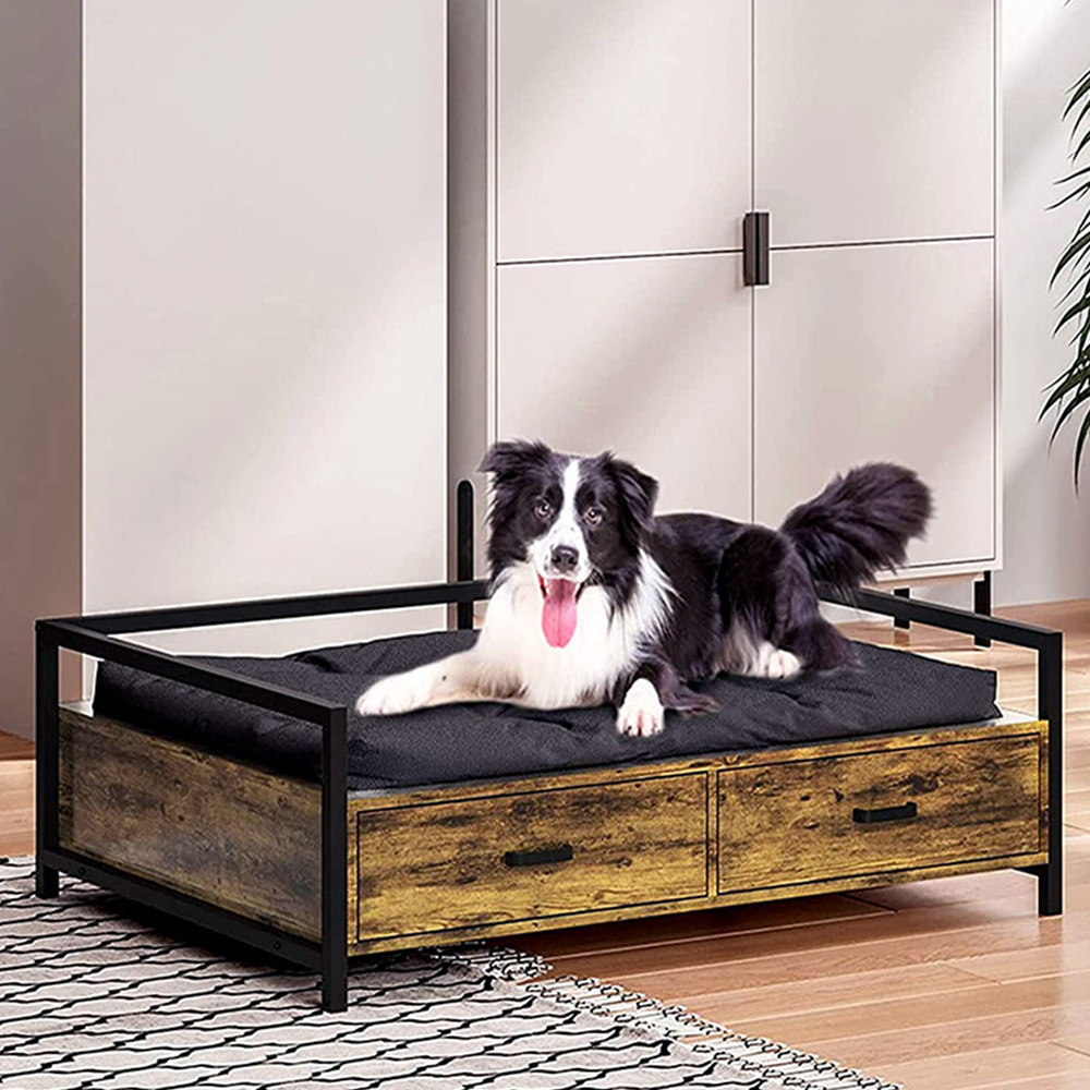 NBHY Modern Pet Furniture Dogs Cats Metal Wooden Sofa House Pet Bed with Drawers