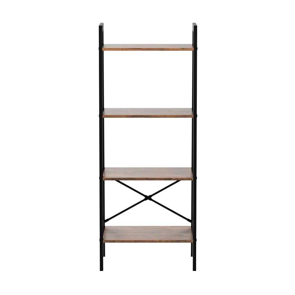 NBHY Hot Sell 4 Tier Living Room Metal Display Ladder Book Shelf Plant Flower Stand Rack Bookrack Storage Shelves