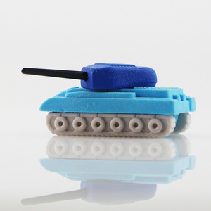 Christmas cheap small gift High Quality Funny Mini Cute 3D Tank Shaped Erasers