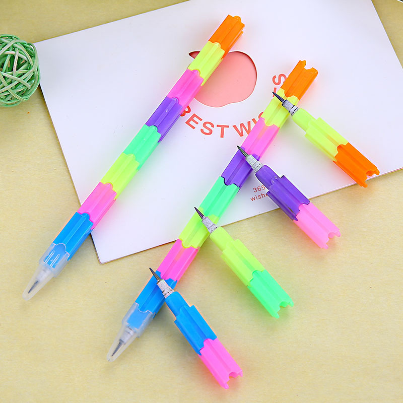 Cheap Price Promotional colorful Plastic DIY free cutting HB pencil for kids