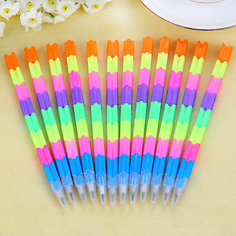 Cheap Price Promotional colorful Plastic DIY free cutting HB pencil for kids