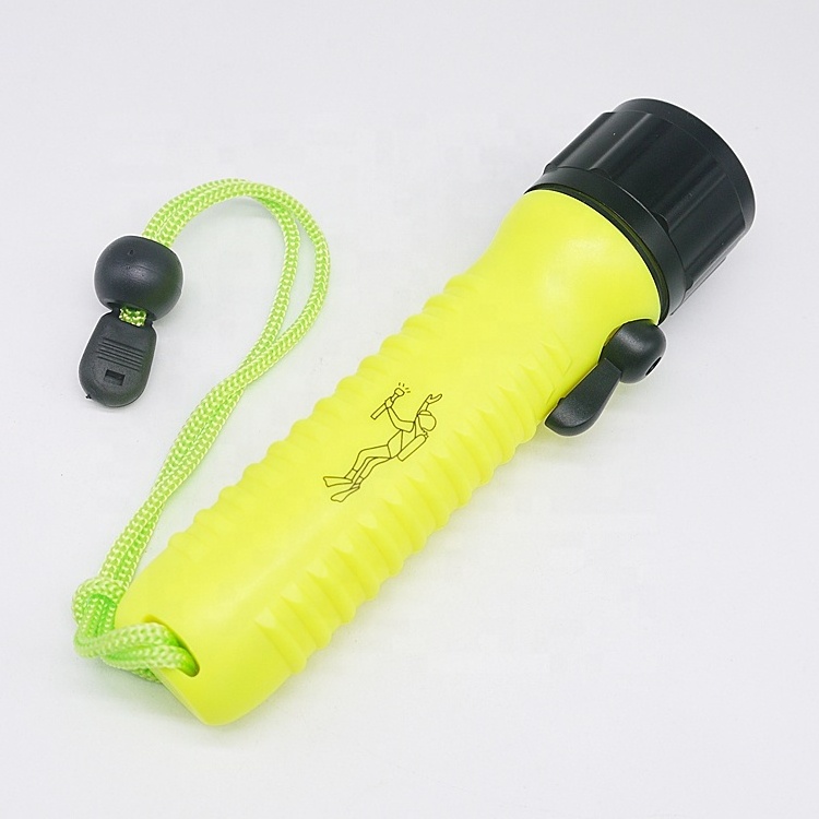 LED Torch Waterproof Diving Flashlight with Magnetic Control Switch