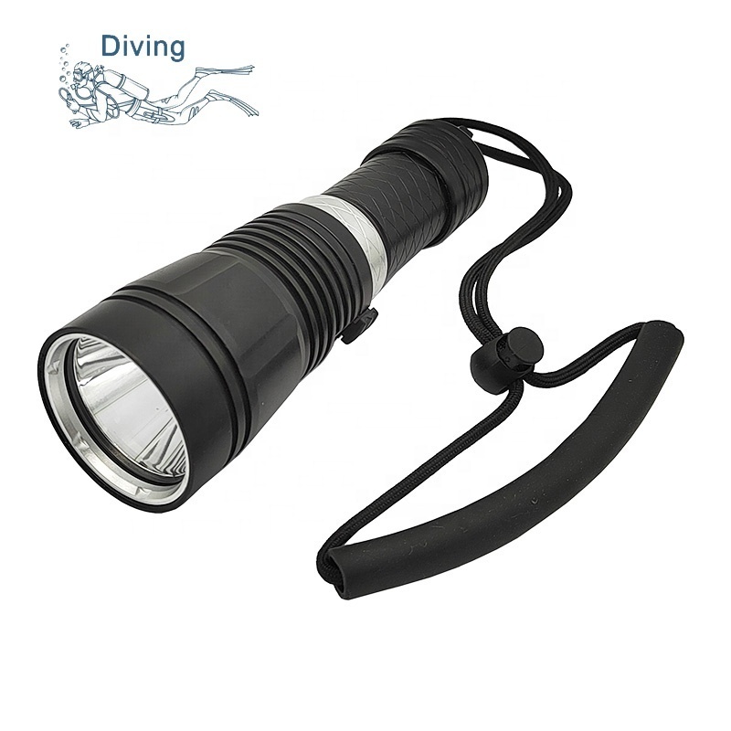 Diver Flashlight IPX8 Underwater Flash Light Rechargeable T6 LED Diving Torch