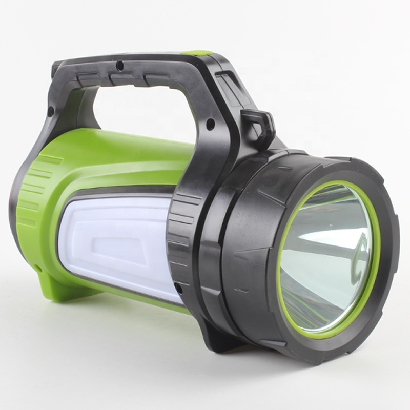 Handheld spotlight USB Rechargeable Plastic Outdoor  emergency LED Searchlight