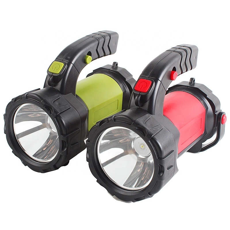 Search Light Adjustable Handle Emergency Light LED Searchlight with COB Side Light