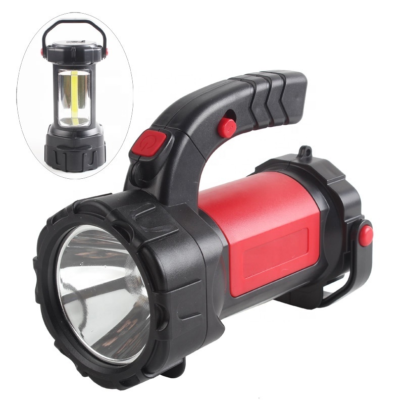 Search Light Adjustable Handle Emergency Light LED Searchlight with COB Side Light