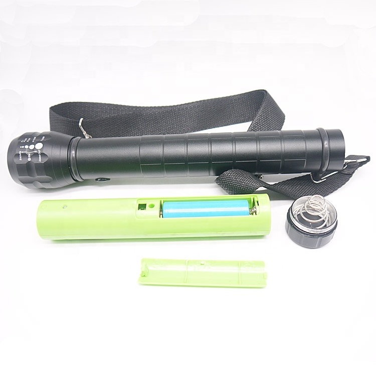 LED Torch Wholesale 10w 3W aluminum Rechargeable Zoom Flashlight with Compass