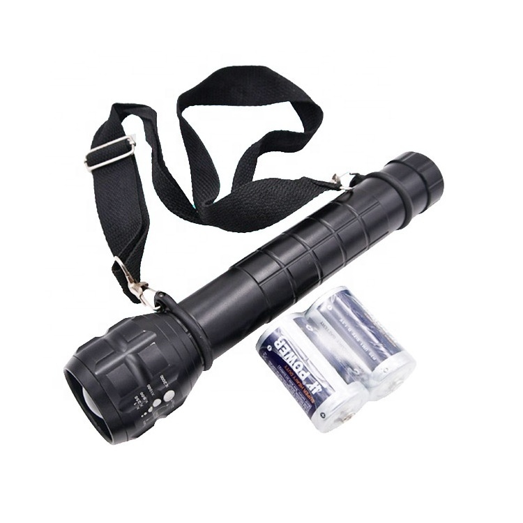 LED Torch Wholesale 10w 3W aluminum Rechargeable Zoom Flashlight with Compass